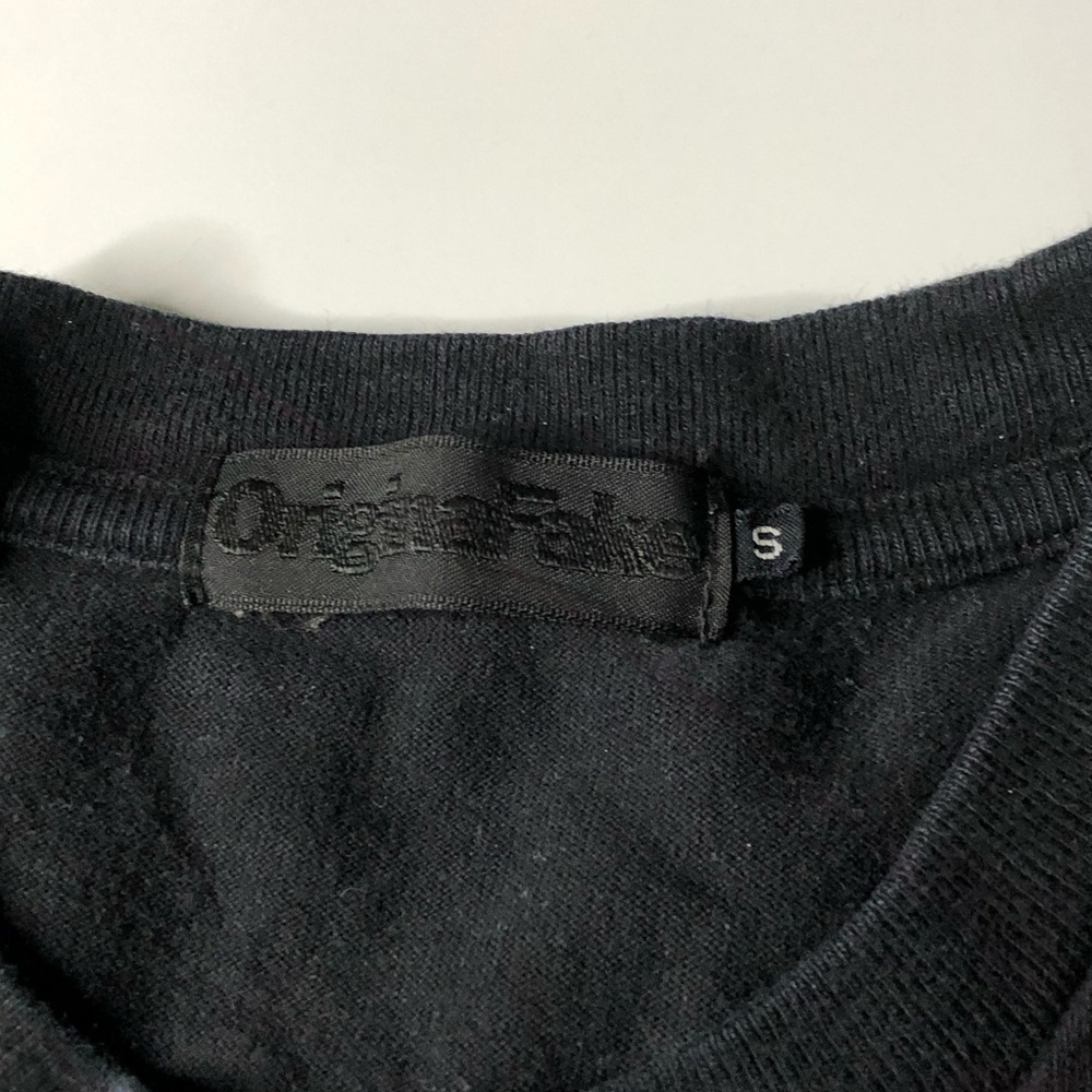 Original Fake Mens Small Black vintage T-Shirt - Picture 3 of 6
